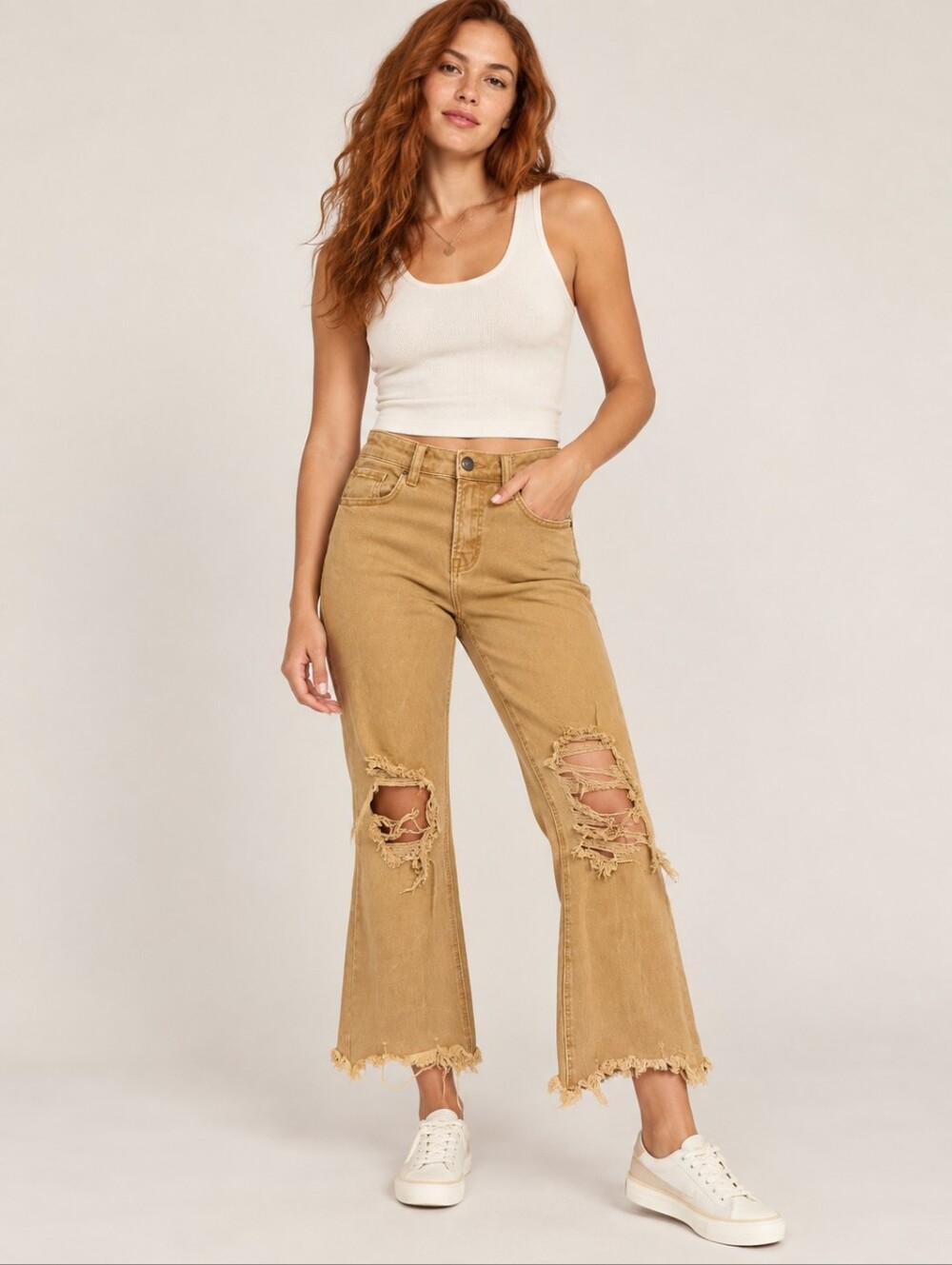 ❤️ RISEN HIGH RISE CROP FLARE JEANS, 2/3 (26)
